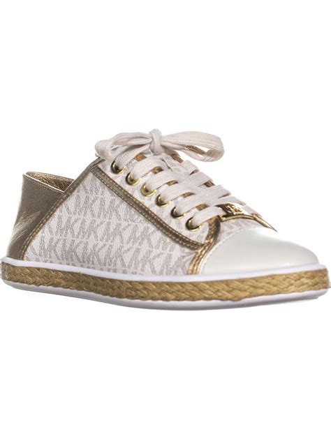 michael kors kristy slide espadrille mk vanilla gold sneakers|Michael Kors Womens Kristy Vanilla Gold Low Top Fashion .